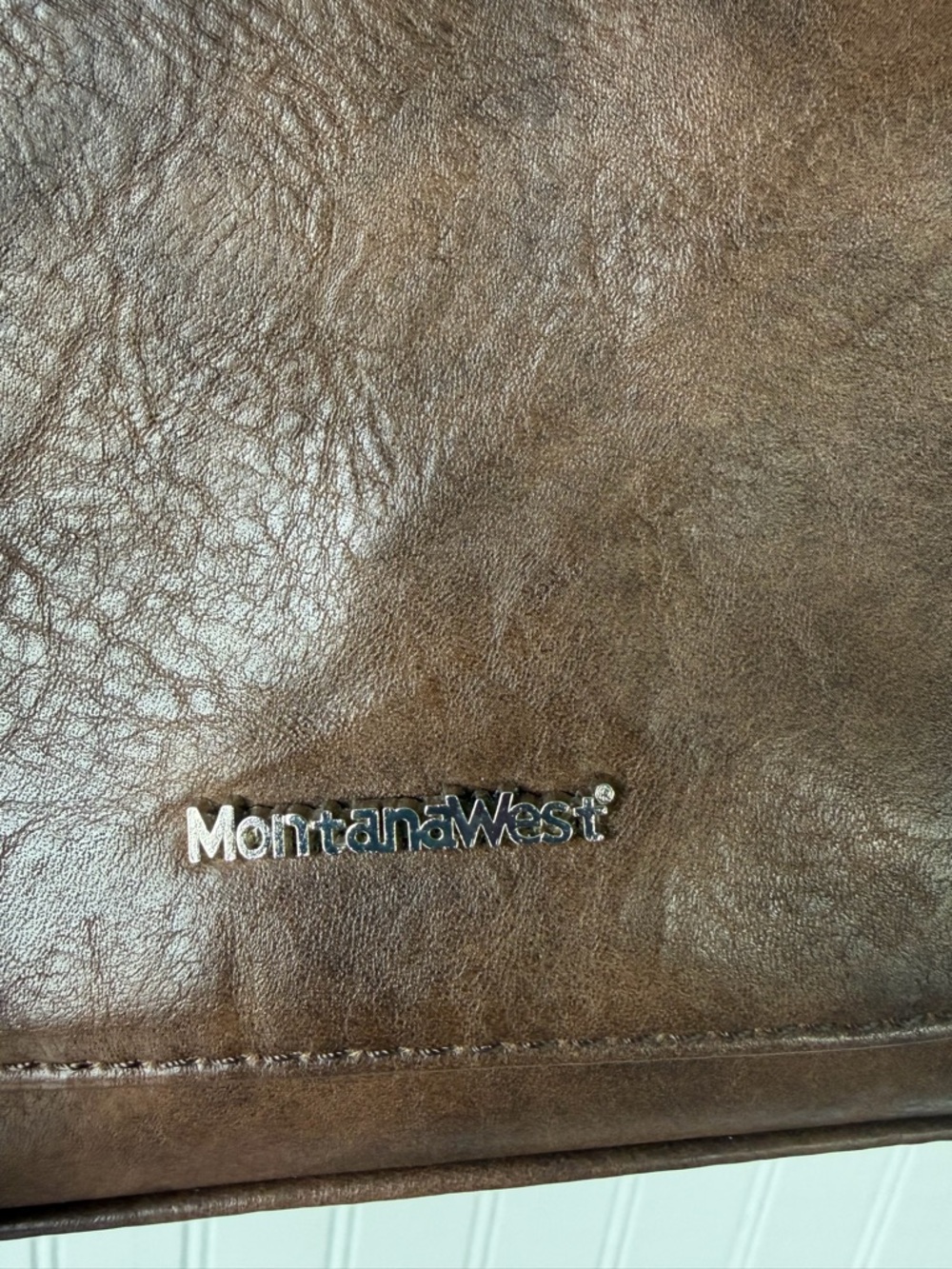 Montana West Brown Embellished Women's Shoulder Bag w/concealed compartment - Picture 4 of 16